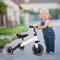 Laufrad für Babys, Kinderfahrrad, ohne Pedale, für Babys, 18 Monate – 4 Jahre, erstes Fahrrad mit 3 Rädern für Jungen und Mädchen, Laufrad, Baby, Geschenk zum ersten Geburtstag (2 in 1, weiß)