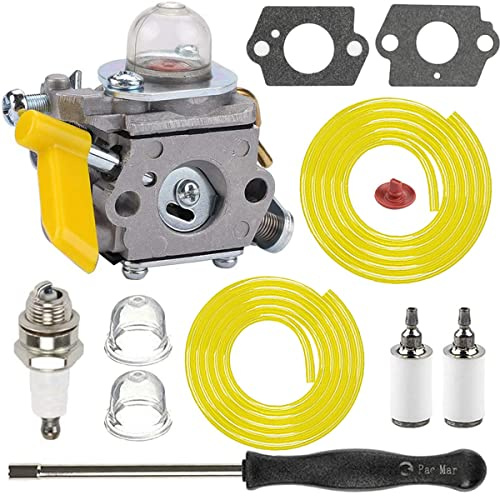 ZAMDOE 308054043 Carburador para Ryobi RY28000 RY28020 CS26 RY28040 SS26 RY09053 RY28021 RY28025 RY09056 RY09055 UT33600A UT33600 UT33650 26cc 30cc 25cc Recortadora de Hilo desbrozadora soplador