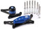 Modeer Kompatibel mit GSX-8S 2023 2024 2025 GSX 8S Motorrad rahmen Antikollisions-Fallschutz Slider Crash gsx-8s gsx8s Zubehör (Schwarz-Blau)