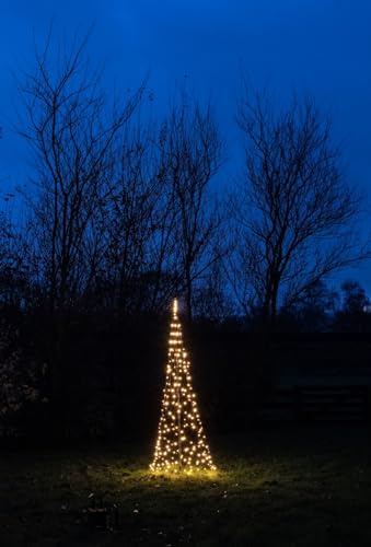 Anna's Collection Tree with Star On Pole diameter70X200 cm 236 Led Classic Warm