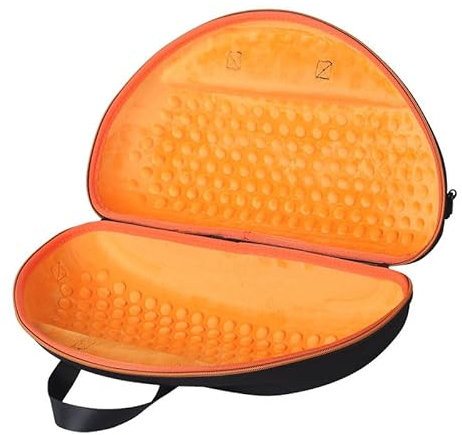 Housse de Protection Compatible avec Harman Kardon GO+PLAY3, Housse de Protection pour Haut-Parleur Bluetooth, Sac de Rangement Portable, Housse de Voyage en EVA (Housse Uniquement) (Doublé Orange)