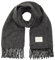 TOM TAILOR Damen Schal mit Fransen, 14482 - Deep Black, ONESIZE