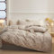 Freyamy Bettwäsche 200x220cm 3teilig Khaki Braun Herz Kariert Wendebettwäsche Liebe Gitter Bettwaren-Sets 100% Microfaser Mädchen Bettbezug mit Reißverschluss und Kissenbezug 80x80cm