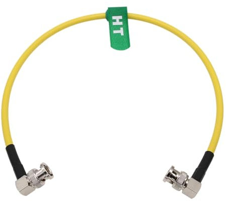 HangTon 12G 4K SDI BNC Kabel für Sony Canon Komodo Alexa LF Kamera SmallHD Feelworld Monitor Teradek Hollyland Video Transmitter Receiver, Gelb Koaxial 75 Ohm 50 cm