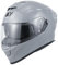 MY Motorrad Integralhelm Vollvisierhelm Mopedhelm mit Sonnenblende für Damen Herren,ECE 22.06 Genehmigung,Modell MY-936 (Grau, XL)