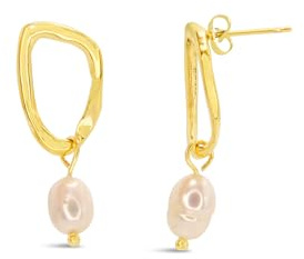 ARS-ARGENTI Boho Ohrringe Damen Mädchen Sterling Silber 925 Gold 18K - hypoallergen