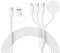 BOBOPACK 4 in 2 Cavo di Ricarica Multi USB, Caricatore per A-pple Watch Series, Multiplo Cavo Ricarica iP-hone con Light-ning/USB C/i-Watch/Micro, per iP-hone 14/13/12, Android
