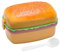 Lonchera de 3 niveles, lonchera para hamburguesa con cuchara, recipiente apilable para alimentos, almacenamiento de alimentos a prueba de fugas, portátil con múltiples compartimentos, práctico