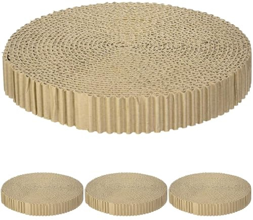 Catit Kratzmatte Ersatzeinlage aus Pappe für Catit Play 3-in-1 Spielzeug mit Kratzbrett (Packung mit 4)