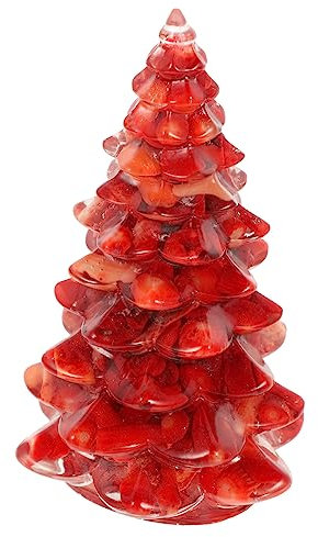 GREENADSCAPE Árbol De Navidad Pequeño Decorativo Resina Ideal para Escritorio y Fiestas