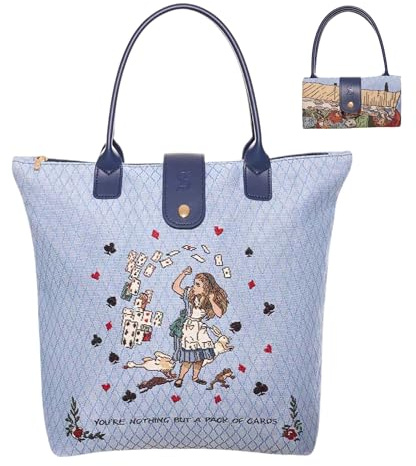 Signare Tapestry Tote Bag, Foldable Design 18 different patterns (FOLD)