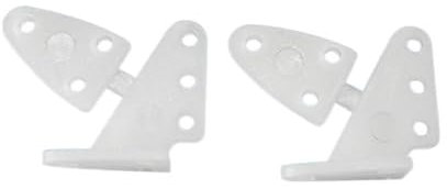 YTrBXZ Kompatibel 20 Stück Nylon Pin Horn und Zip Horns 3 Loch 4 Loch Kompatibel mit RC Flugzeuge Elektroflugzeuge Schaum Modell Zubehör(20 PCS 13.5X16)