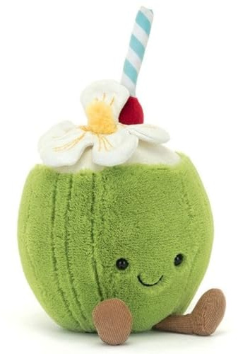 Jellycat Amuseables Aruba Coconut, 6 Inches - Fun Gift Idea