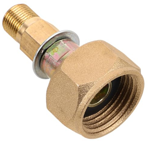 Homoyoyo Gasadapter Gaskartuschenadapter Campingkocher Anschluss Propan Schlauchadapter Kupfer Outdoor Kochen Zubehör