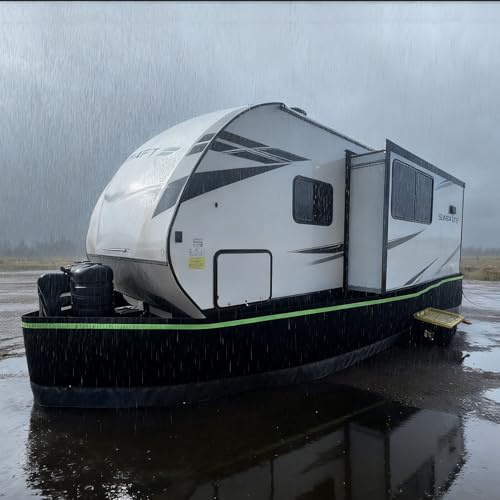 Gonna Camper Battiscopa per Camper Isolato Alto 100 cm, Protezione per Esterni di Case Mobili in Tutte Le Condizioni Atmosferiche, Pannelli per Battiscopa per Camper da Esterno(12.6m(41.3ft))