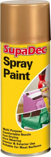 3 x SupaDec Spray Paint - 400ml - Gold