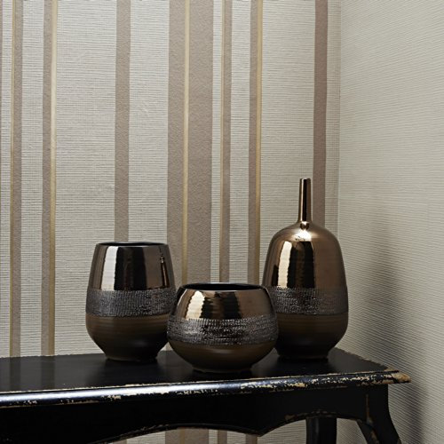Graham & Brown Kelly Hoppen Linen Stripe Design Wallpaper, 32-336