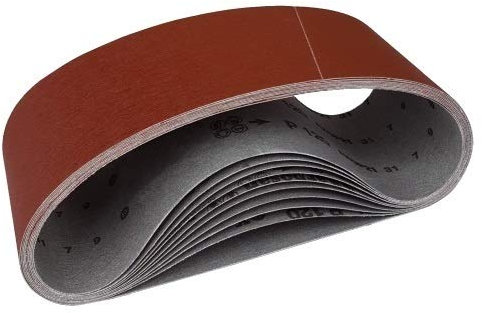 10 Gewebe Schleifbänder 75 x 480 - vefügbar von Korn 40 bis 240 (P 40)