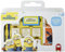 Multiprint Tasche 7 Stempel für Kinder Minions 2, 100% Made in Italy, Benutzerdefinierte Stempelset Kinder, in Holz und Naturkautschuk, Ungiftige Waschbare Tinte, Geschenkidee, Art.07896