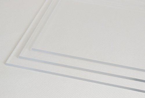 Perspex 750mm x 1000mm Clear Acrylic Plastic Sheet - 2mm, 3mm, 4mm Thicknesses (3mm Thick)