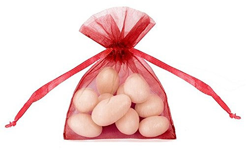 P&D Confezione 20 Sacchetti Organza, Rosso