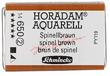 Schmincke HORADAM AQUARELL Spinellbraun, 14 650 043, 1/1 Näpfchen