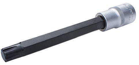 SW-Stahl 04569L Schraubendreheinsatz 1/2 Zoll RB-Profil 10,3 x 140 mm | Lange Bit Nuss aus Chrom Vanadium, idealer Steckschlüssel Adapter für Scheinwerfer, Ventildeckel und Zündkerzen am Auto