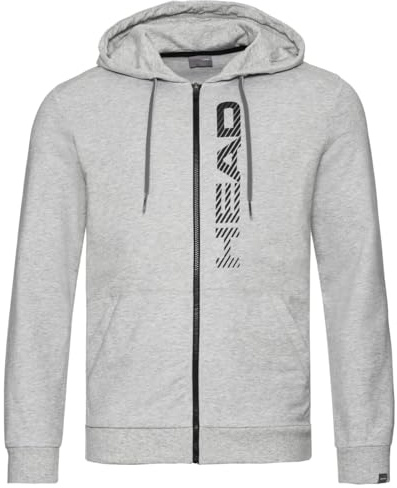 HEAD Club Fynn Hoodie FZ Men, grau/schwarz, S