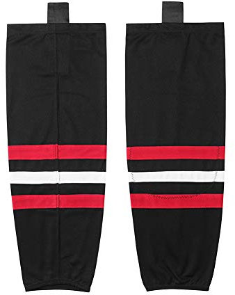EALER HS100 Series Eishockey-Socken für Kinder und Jugendliche bis Erwachsene, Xw019#Black, 28-30