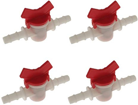 SDENSHI 4 STÜCKE Durable Wasserdurchflussregler Gerade Absperrventil Für Schlauch 10mm