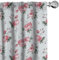 ABAKUHAUS Rose Vorhänge, Gardinen, Rosa Blüten-Englisch Flora, Fensterbehandlungen für Wohnzimmer Schlafzimmer Dekor, 2 Stück 75 cm b x 225 cm h,Reseda Grün