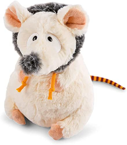 NICI 47291 20 cm – Peluches pour filles, garçons, bébés animal moelleux à câliner et pour jouer – Souris doudous de la collection hiver, beige/gris – Cadeaux enfants
