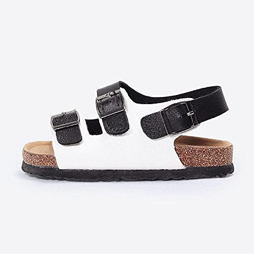 zvcv Flip Flop, Sommer Kinder Sandalen Herren und Mädchen corkscreen red Hausschuhe Jungen Strandschuhe-Weiß_17cm