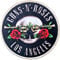 Guns N' Roses Men's Los Angeles Silver Embroidered Sew On Clothing Patch Silver