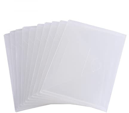 10 Pack Stempel und Matrizen Aufbewahrungstasche,8,75x6 Zoll Große Kunststoff-Aufbewahrungsumschläge Transparente Kunststoffordner für Stanzformen Schablonenprägung Handwerk für Craft Organizer Holder