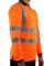 LIZZIE JACOBS Hi Viz High Visibility Long Sleeve Polo Shirts Reflective Tape Safety Hi Vis Security Work Breathable Lightweight Workwear Tops (Large, Orange NC)