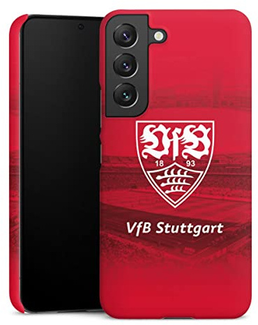 Premium Case kompatibel mit Samsung Galaxy S22 Smartphone Handyhülle Schutzhülle matt VfB Stuttgart Stadion Offizielles Lizenzprodukt