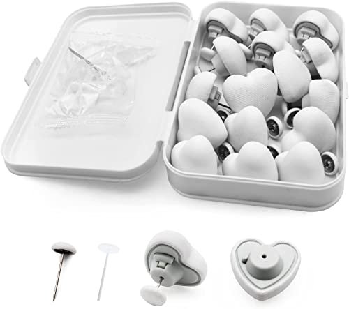 MQUPIN Lot de 16 Clips de Fixation Ronds pour Housse de Couette, Motif Champignon avec Boutons, pour Housse de Couette de Chambre à Coucher