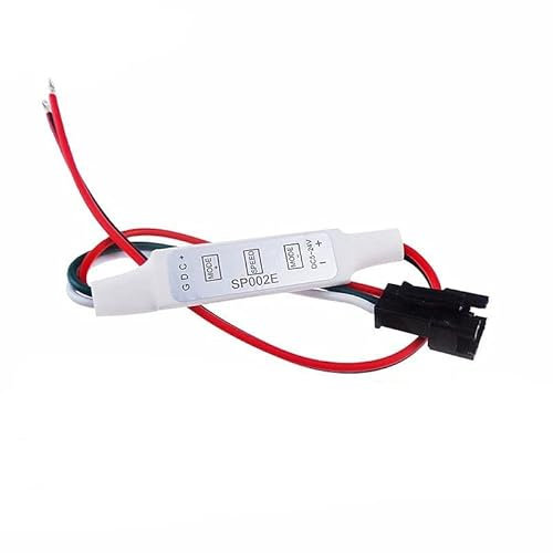 TOPXCDZ DC5V-24V LED Controller SP002E 3 Schlüssel Mini Pixel Controller Draht schnittstelle 600 Pixel für WS2812B WS2811 LED Streifen licht