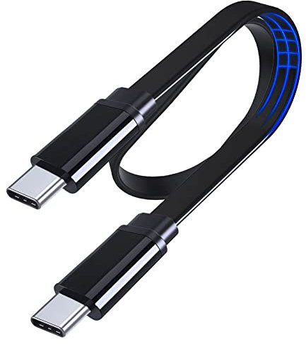 UNIDOPRO Cable Plano USB C a USB C PD 60W Carga Rápida Tipo C para MacBook Air,iPad Pro,iPad Air 5,iPad Mini 6|Galaxy S23 S22 Ultra S21 S20 FE A33 A52s A53 |Redmi Note 12 11 11T 11S 10 |Pixel 7 6 Pro