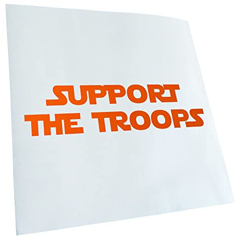 - Autoaufkleber - Support the Troops II Aufkleber für Auto, Laptop, Fahrrad, LKW, Motorrad mehrfarbig JDM Decal Racing