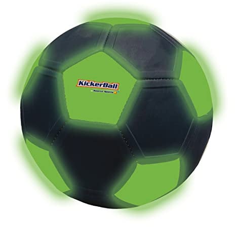 Kickerball Glow le ballon avec effet qui brille dans le noir – taille de ballon standard.