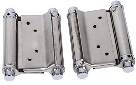 Tbest Double Action Spring Hinge, Double Hinges, Door Hinges Action,Two Way Heavy Duty, 2 Hinge, Swing Hinges 2 Incouble Action Hinge Way