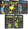 5er Set Retro Cocktail Blechschilder Rezept 20x30cm - Metallschild Witziger Spruch - BLUE LAGOON,CAIPIRINHA,Vintage Wand-Idee für Cocktail-bar Pub Kellerbar Lounge Kneipe Küche