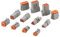 Set di connettori DT, connettori elettrici impermeabili, connettori per cavi serie DT, per auto, camion, barca, moto, connettore DT, maschio e femmina, set completo con morsetti (DT06-8S)