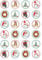 24 x Christmas Edible Cupcake toppers wafer paper Rice Fairy Cake Decorations Santa Snowman Tree Jingle Bells