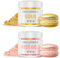 Glitter Commestibili Set (2 colori) - Glitter Oro e Oro Rosa per Bevande, Brillantini Edibili Non Aromatizzati per Drink, Cocktail, Champagne, Torte, Cioccolatini, Decorazioni per Dolci (2x4g)