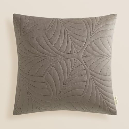 ROOM99 Feel 45 x 45 cm Zierkissenbezüg Kissenbezüg Kissenhüll Dekorative Dekokissen Wurfkissenbezug Deko Aesthetic Modern Schlafzimmer Wohnzimmer Velvet Samt Braun,1 Stück