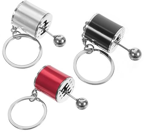 SOESFOUFU 3stücke Schlüsselbund Mit Schalthebel-design Keychain Gadgets Aus Zinklegierung Auto Schlüsselanhänger Für Männer Schlüssel Kette Ringe Zum Organisieren
