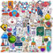 Labor Physik Aufkleber Biologie Sticker Set 50 Stücke Niedlich Deko für Auto Laptop Skateboard Fahrrad Moped Motorrad Fahrrad Computer,Geeignet für Erwachsene Kinder